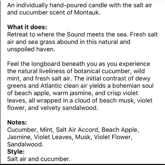 TOCCA Montauk Candle Mini - Picture 3 of 4